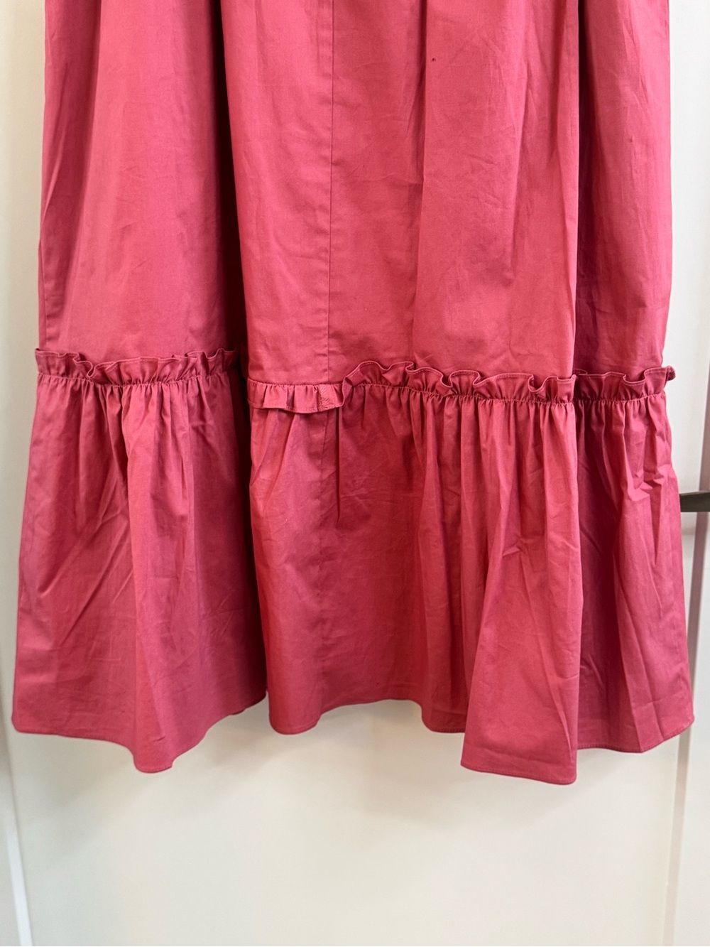 Donna Morgan Dusty Rose Ruffled Square-Neck Midi Dress - Picture 13 of 13